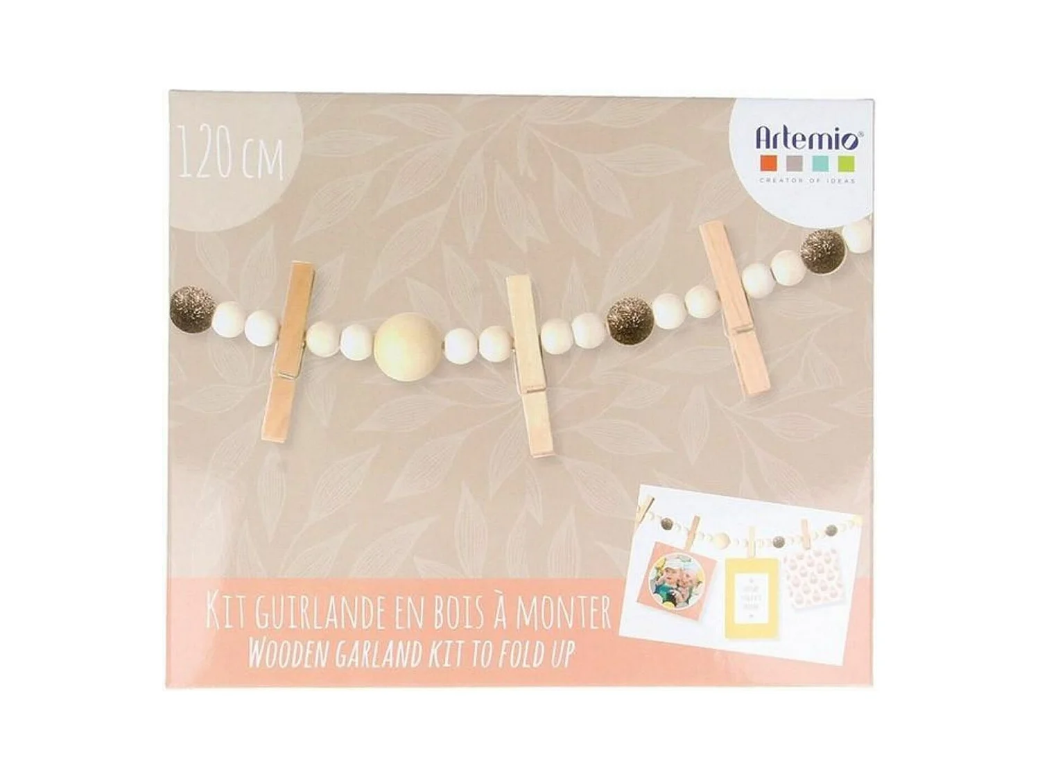 3 cajas de decoración de Navidad DIY - Guirnalda de madera de recuerdo