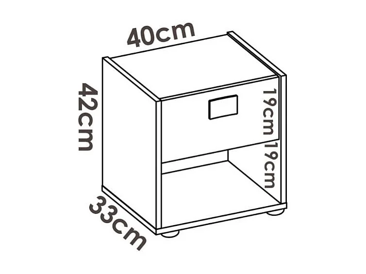 Conjunto de dormitorio Lago Pack 9 cama + mesita + armario vestidor natural