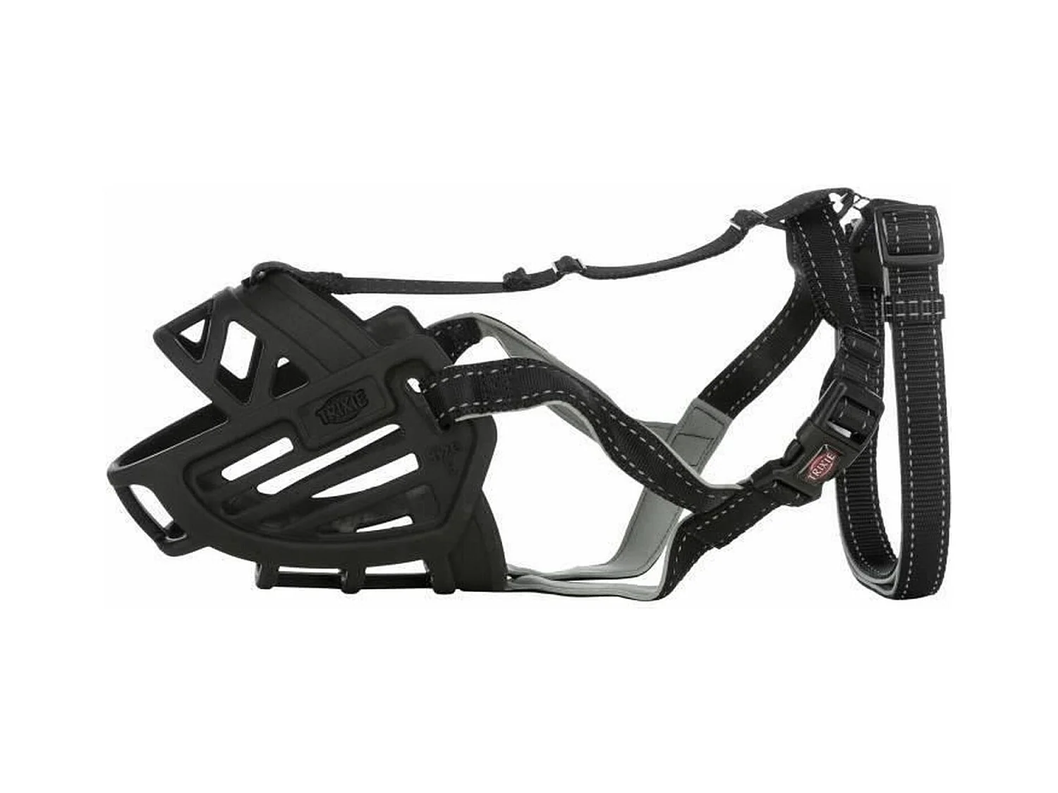 TRIXIE Muzzle Bozal Flex - Goma - Talla L - Negro