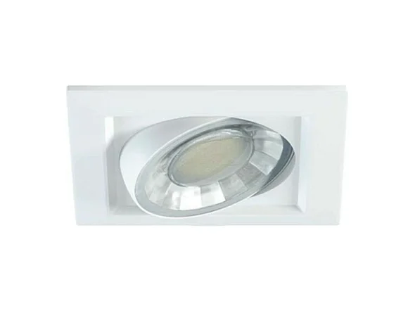 Spot LED encastrable carré orientable Dimmable 8W IP44