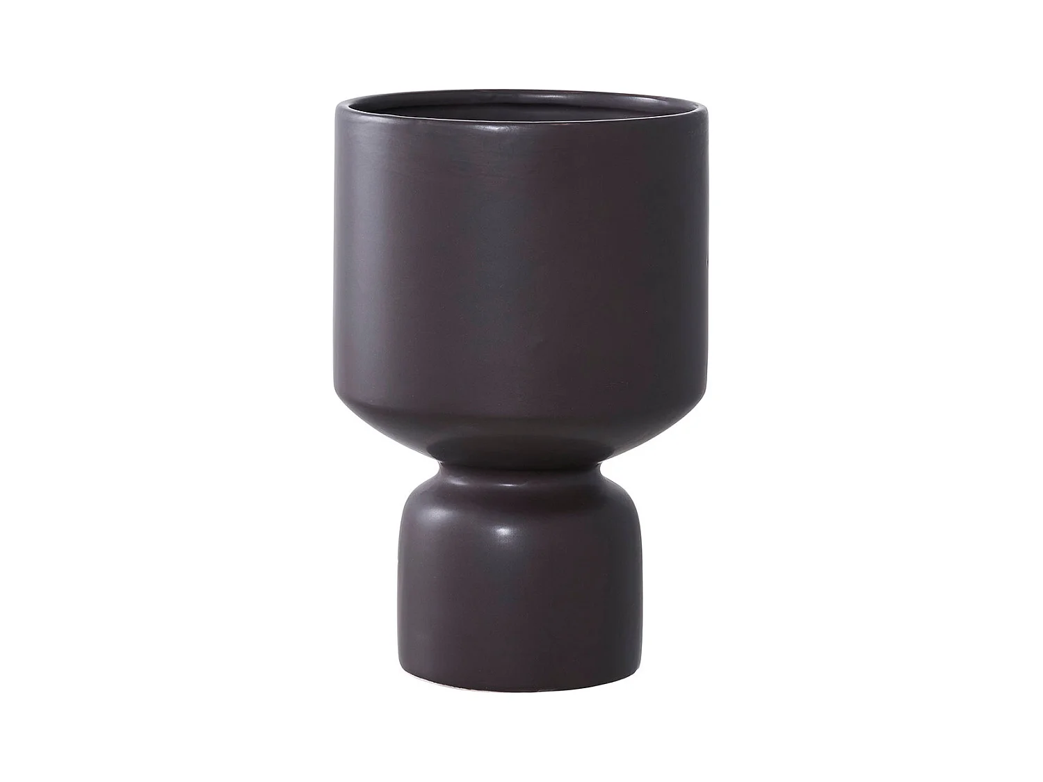 Loures pot de fleurs noir.