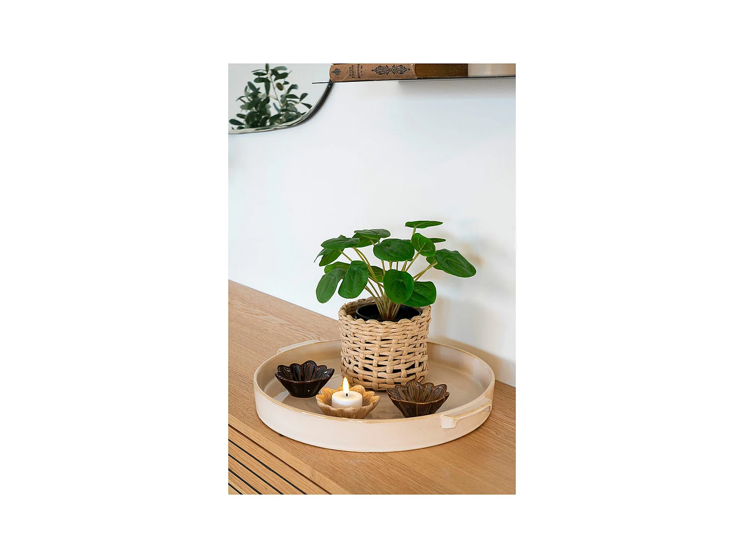 Covilhã Servierplatte Ø37cm weiß.