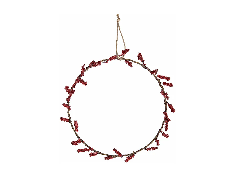 Couronne de baies rouge Ø 30 cm