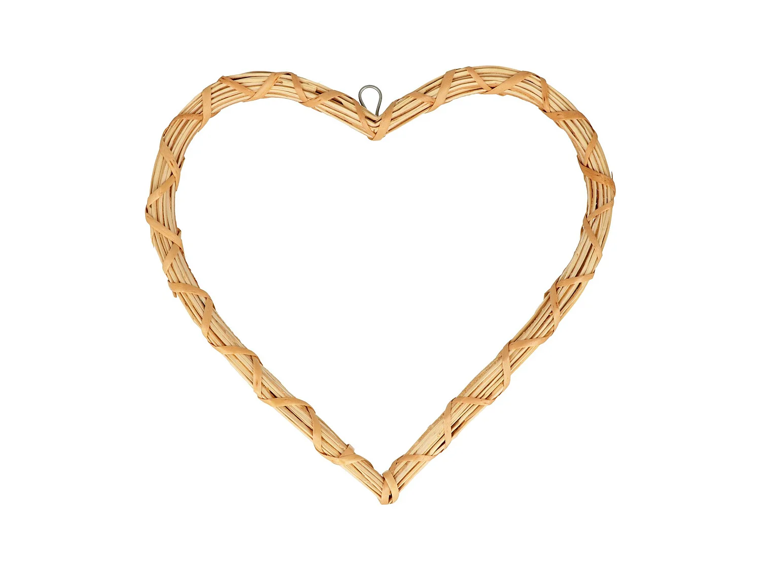 Corazón de mimbre 30x30 cm
