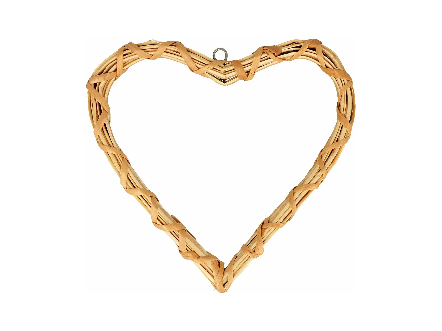 Corazón de mimbre 20x20 cm