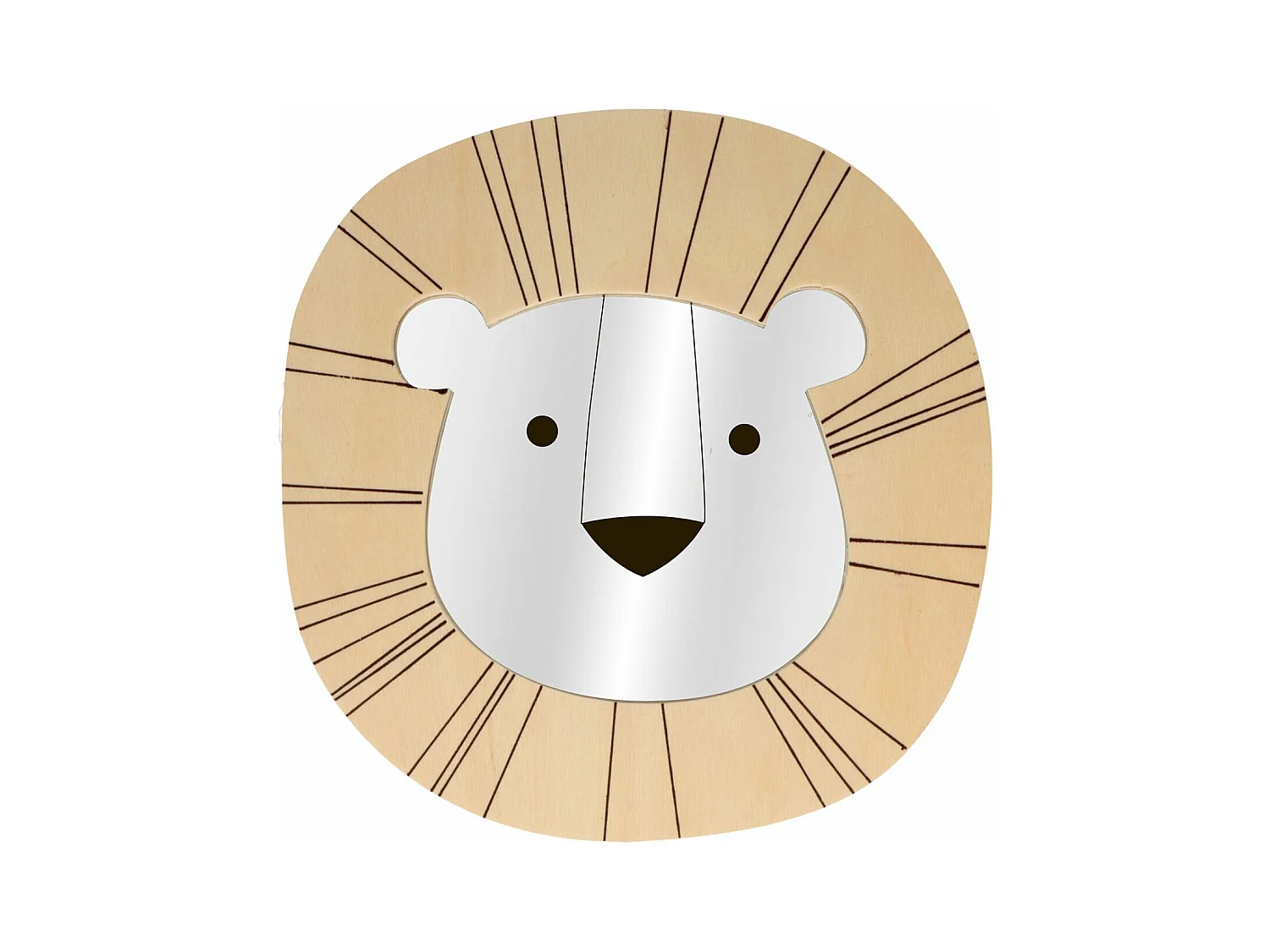 3 decoraciones de pared de madera: mono, león y jirafa