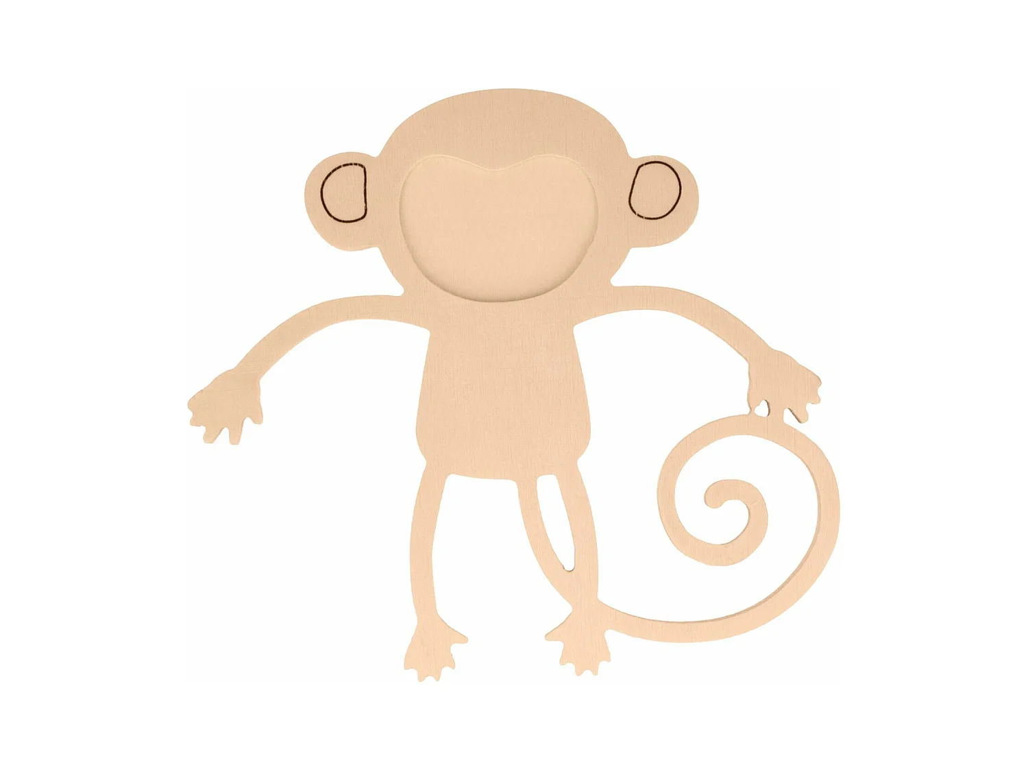 3 decoraciones de pared de madera: mono, león y jirafa