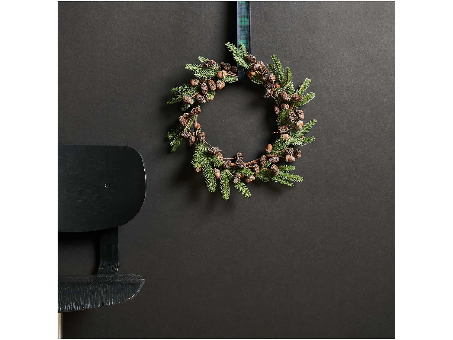 Couronne de Noël sapin givrés Ø 45 cm