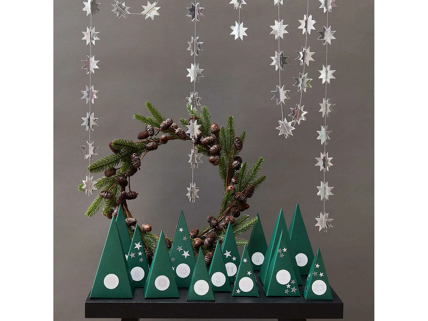 Couronne de Noël sapin givrés Ø 45 cm