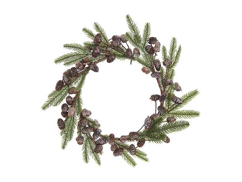Couronne de Noël sapin givrés Ø 45 cm