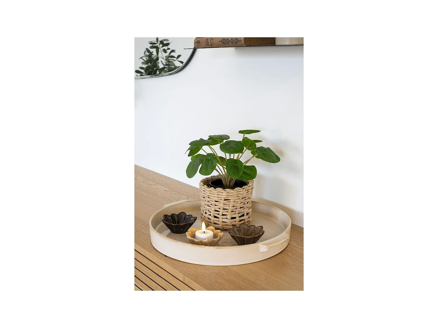 Pelia arte legno altezza 28cm verde.