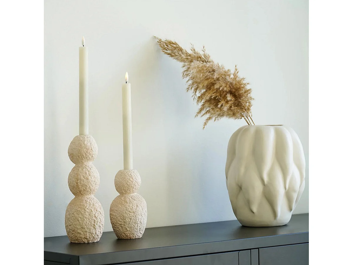 Paredes Kandelaren set van 2 beige.