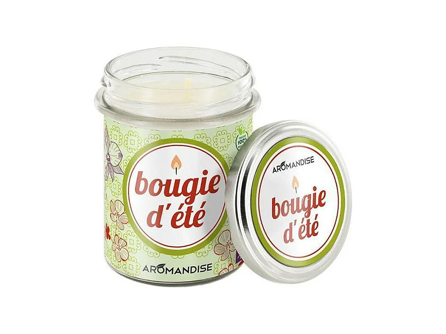 Bougie d'été - citronnelle & géranium - 30h