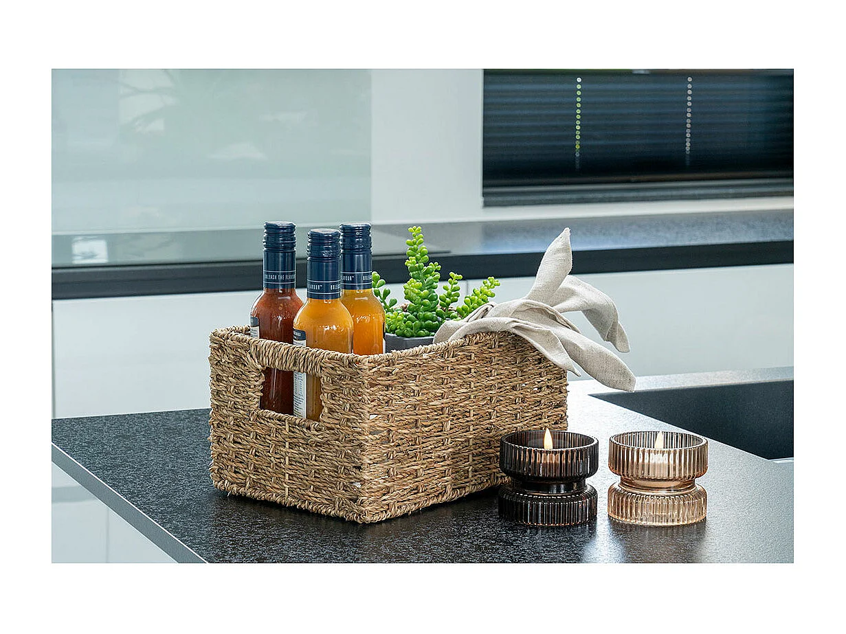 Moura bougeoirs réversibles pour bougies chauffe-plat et bougies pilier, set de 2 brun.