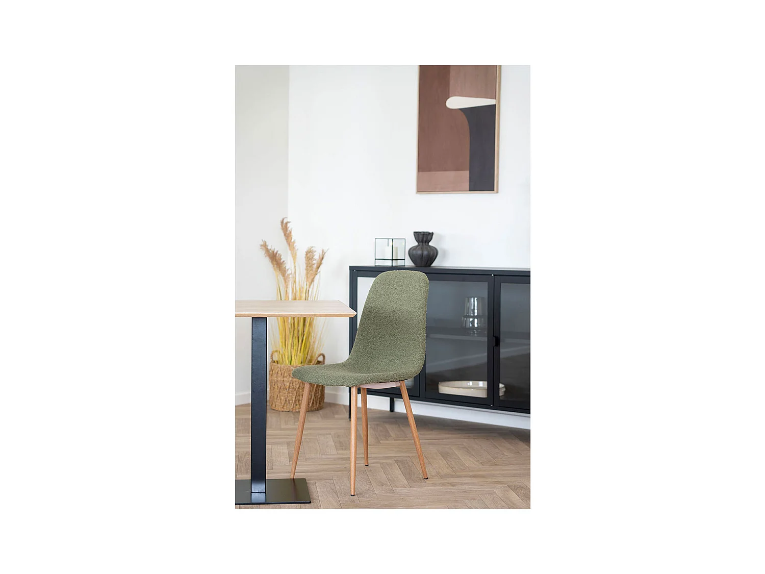 Stockholm chaise de salle à manger vert.