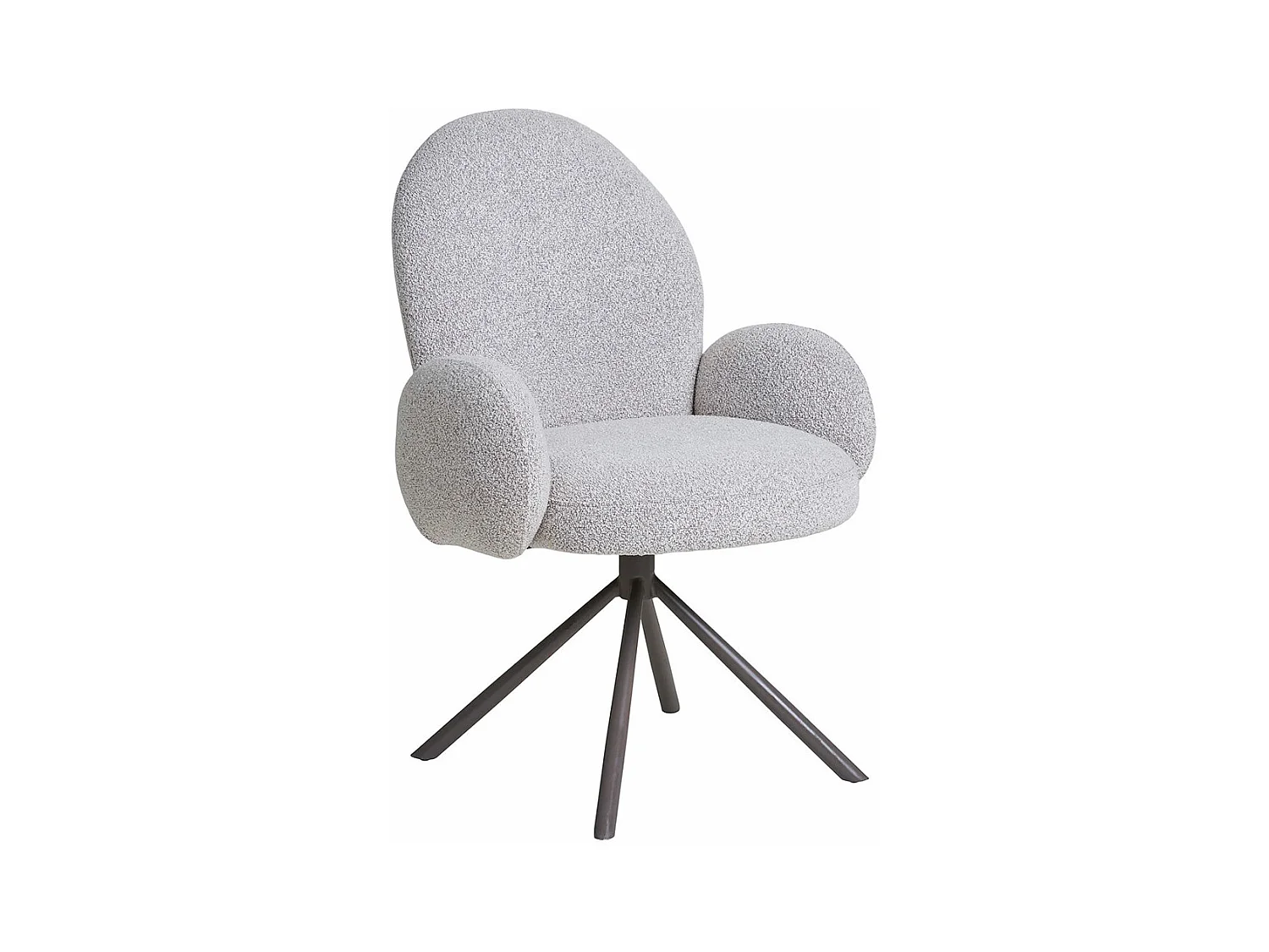 Lana eetkamerstoel Met draaivoet zandkleurig.