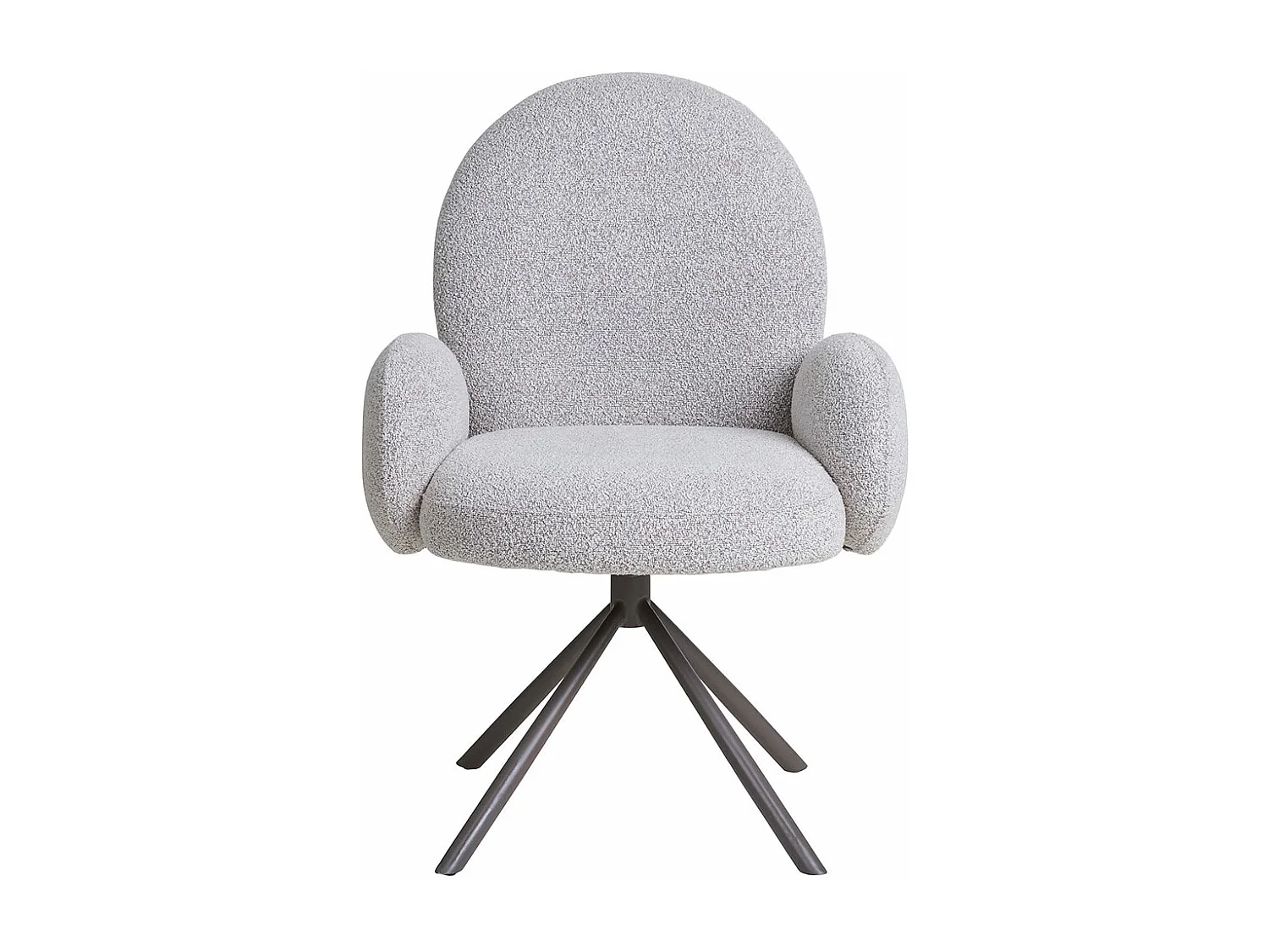 Lana chaise de salle à manger avec pied rotatif couleur sable.