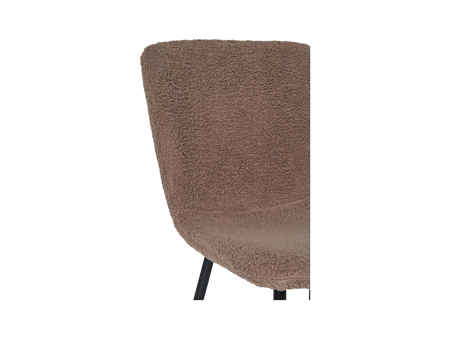 Halden eetkamerstoel Imiteerbare pels bruin.