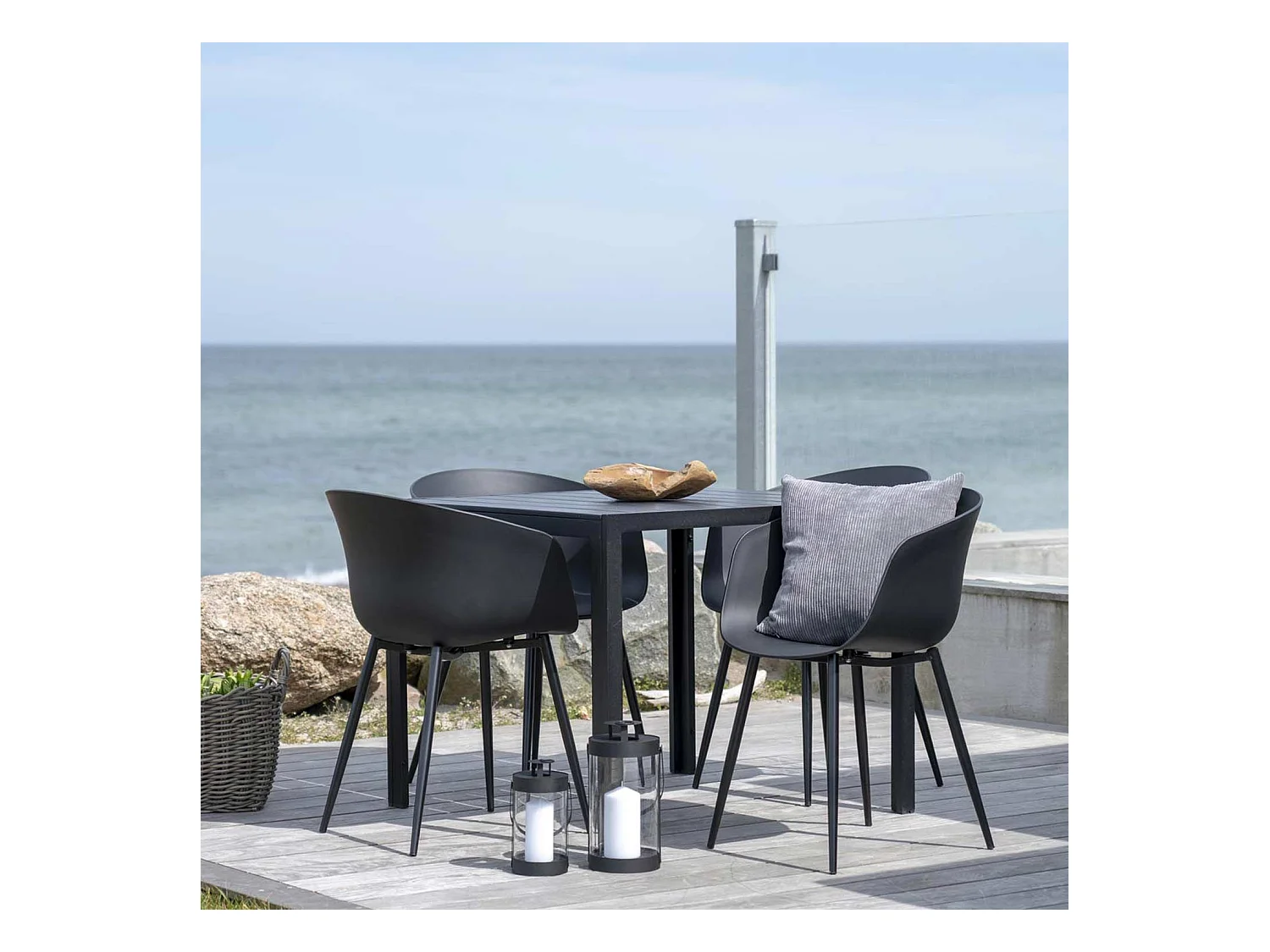 2 sillones de jardín negros RODA