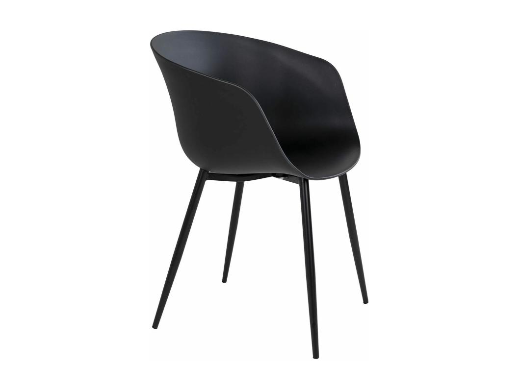 2 zwarte RODA tuinstoelen