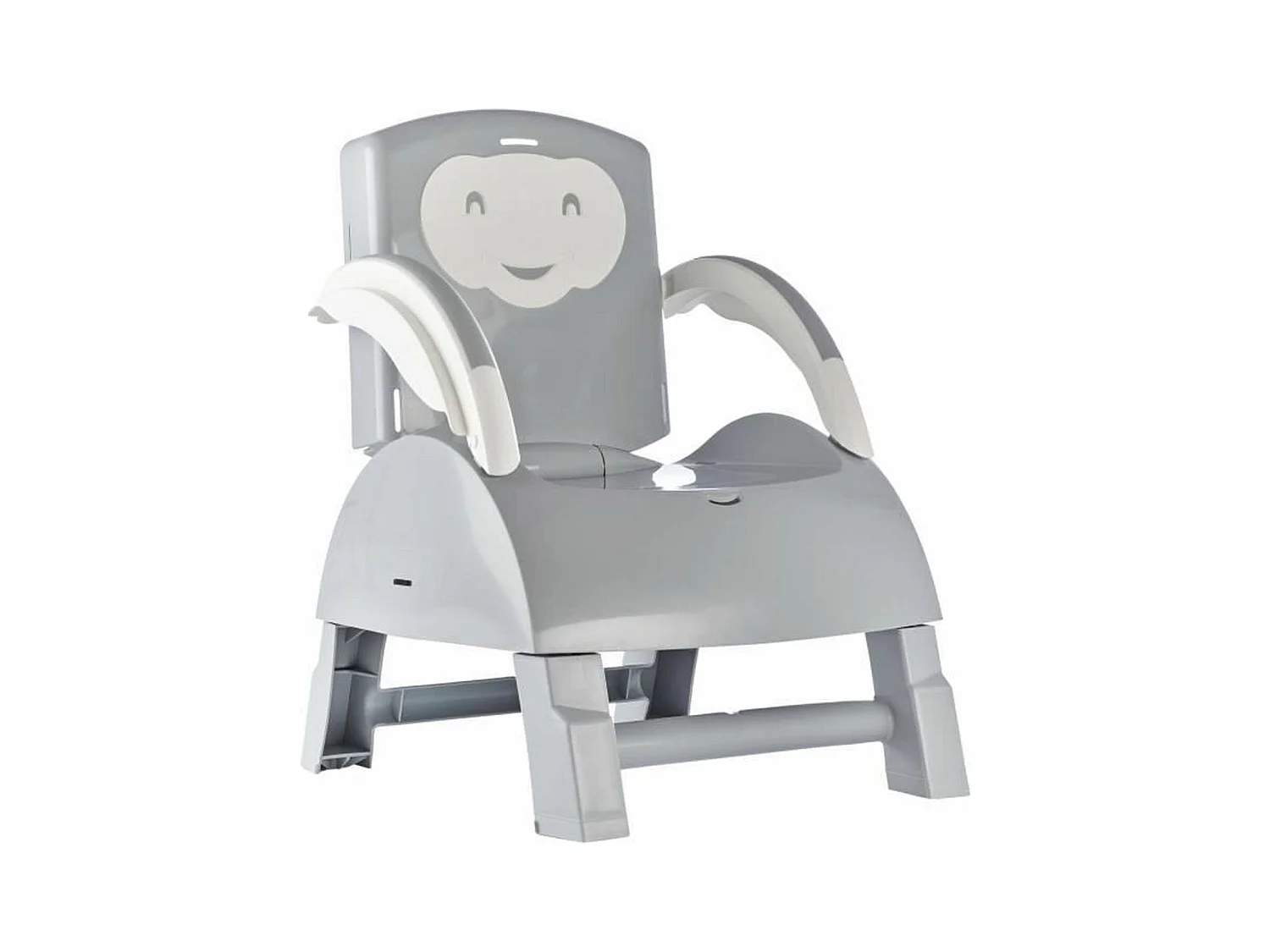 Réhausseur de chaise gris charme 2 en 1