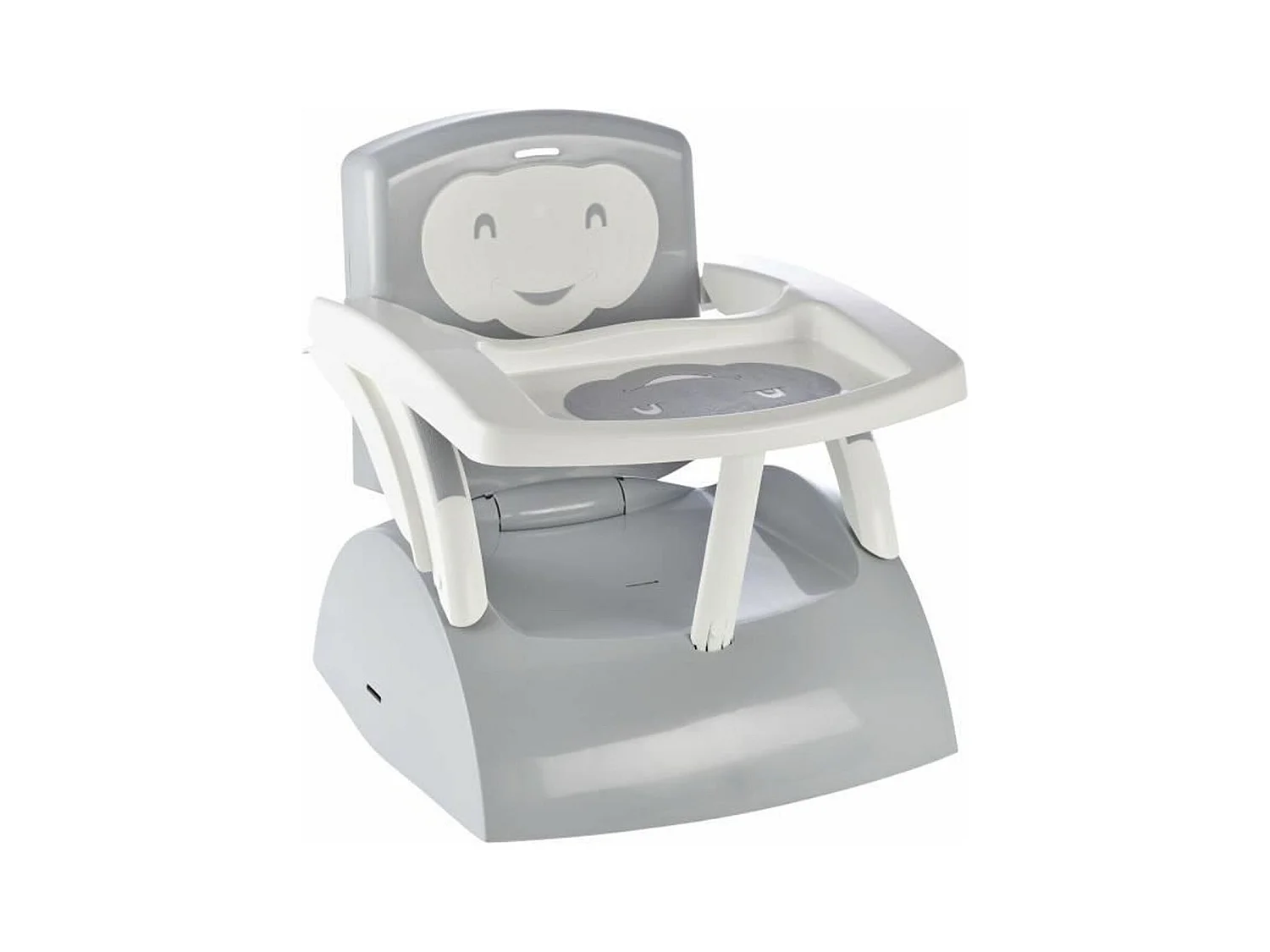 Réhausseur de chaise gris charme 2 en 1