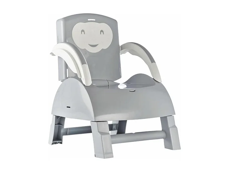 Réhausseur de chaise gris charme 2 en 1