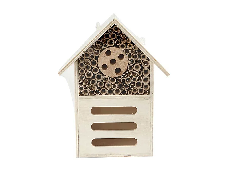 Casetta per insetti in legno 18 x 9 x 14 cm