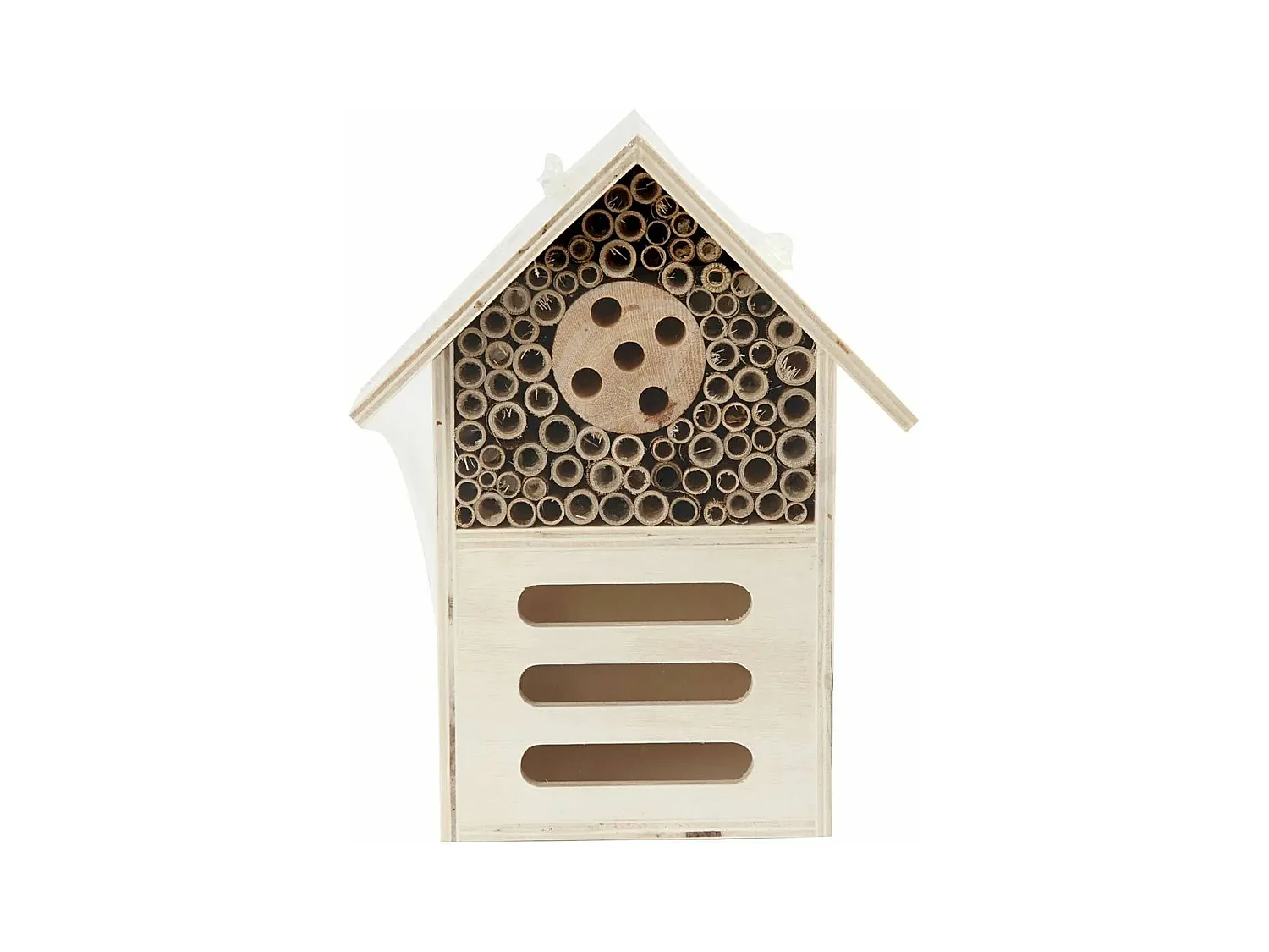 Casa de madera para insectos - 18 x 9 x 14 cm