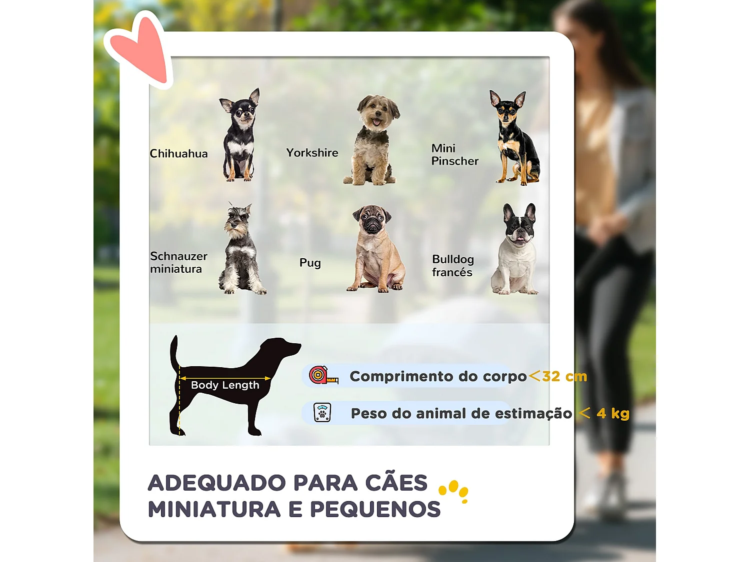 Carrinho Dobrável para Cães Pequenos PawHut com Rodas Giratórias e Cesta de Armazenamento - Preto 67x45x96 cm