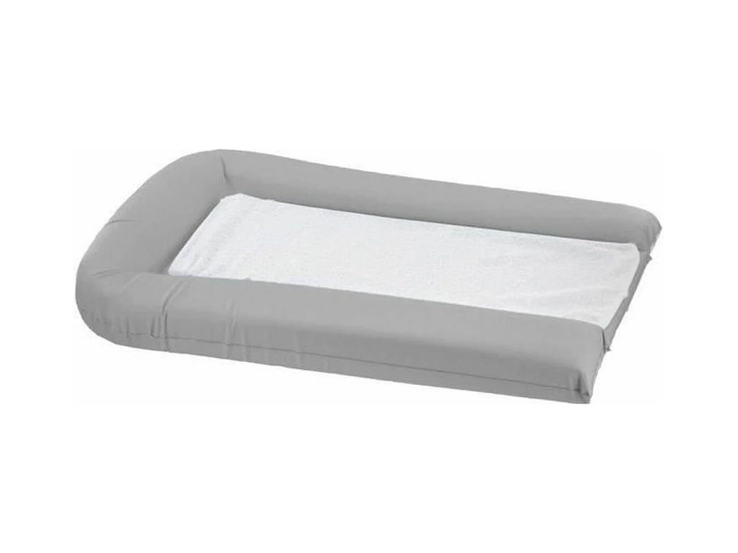 Matelas à langer gris perle avec éponges amovibles 42 x 70 cm