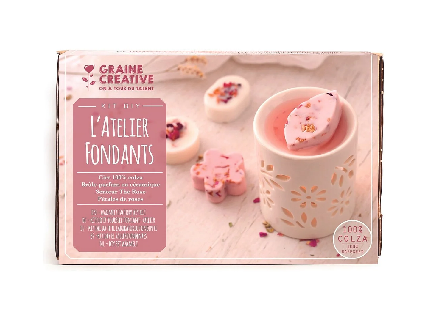 Kit DIY - L'atelier fondant à bougies fleuries