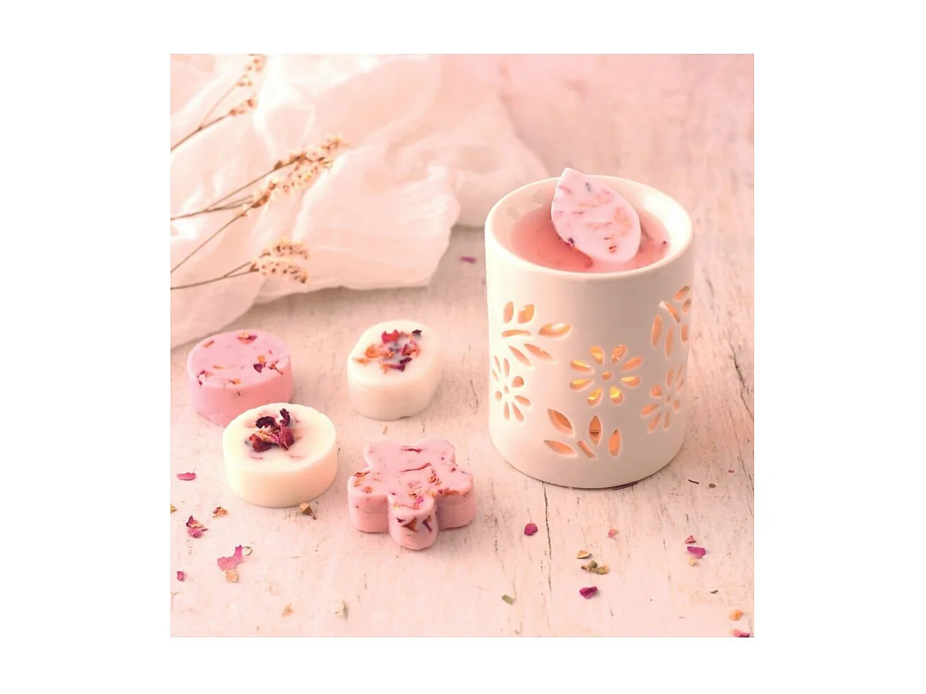 Kit DIY - L'atelier fondant à bougies fleuries