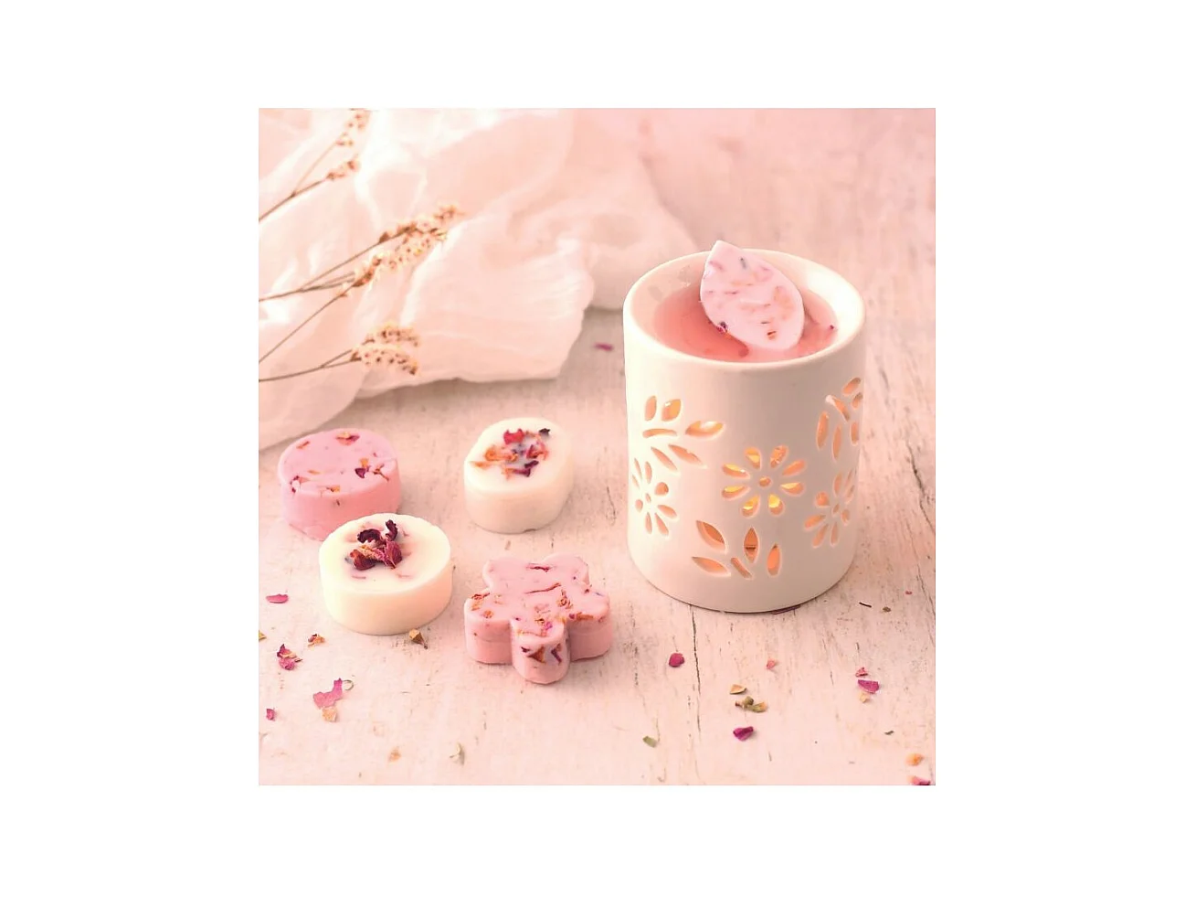 Kit DIY - L'atelier fondant à bougies fleuries