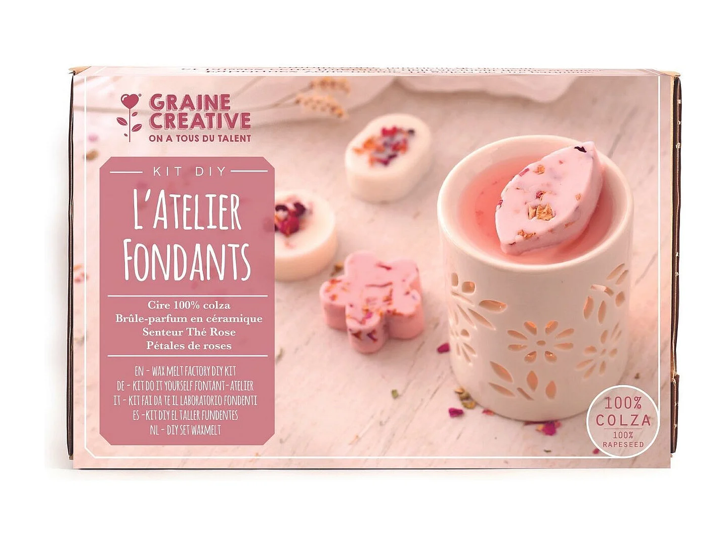 Kit DIY - L'atelier fondant à bougies fleuries