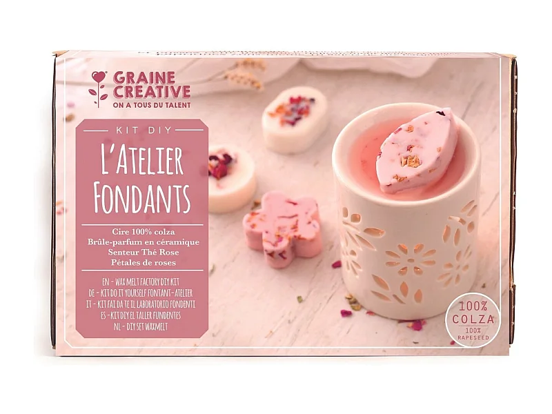 Kit DIY - L'atelier fondant à bougies fleuries