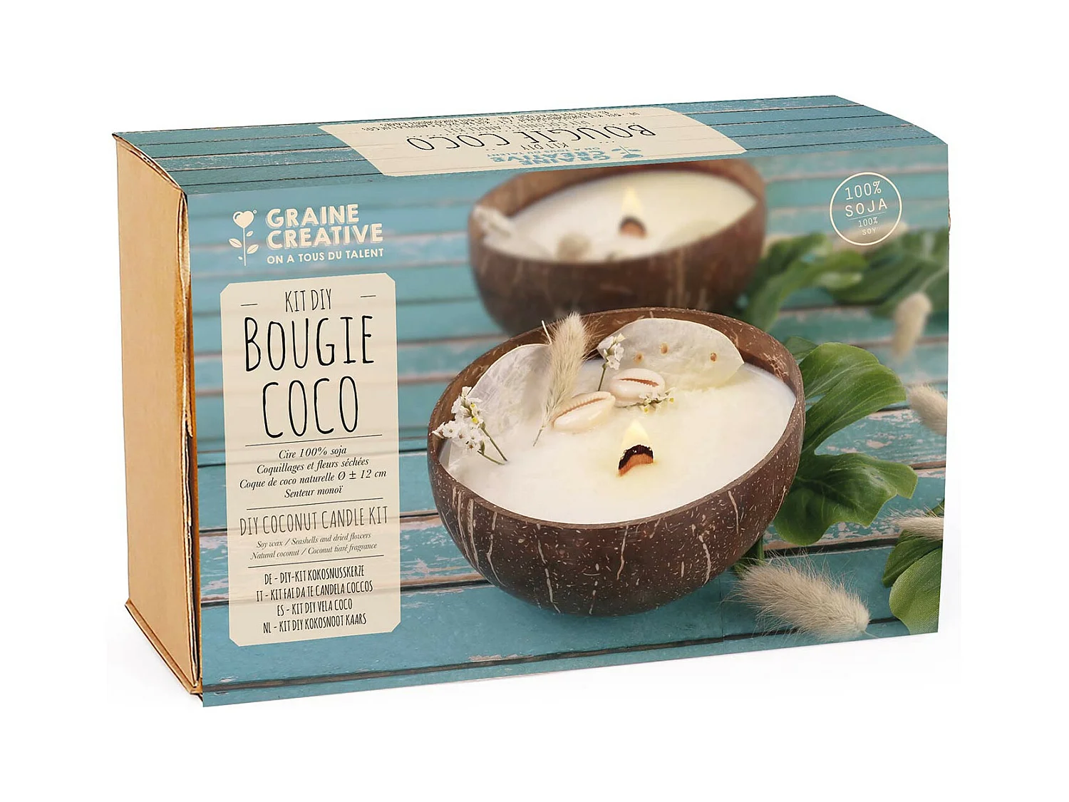 Kokosnusskerze zum Selbermachen