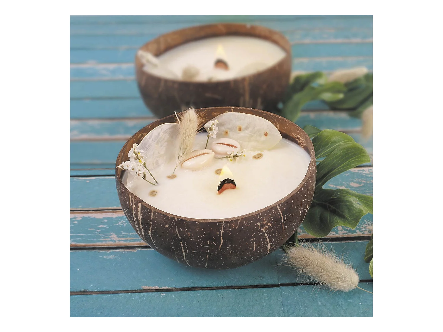 Kokosnusskerze zum Selbermachen