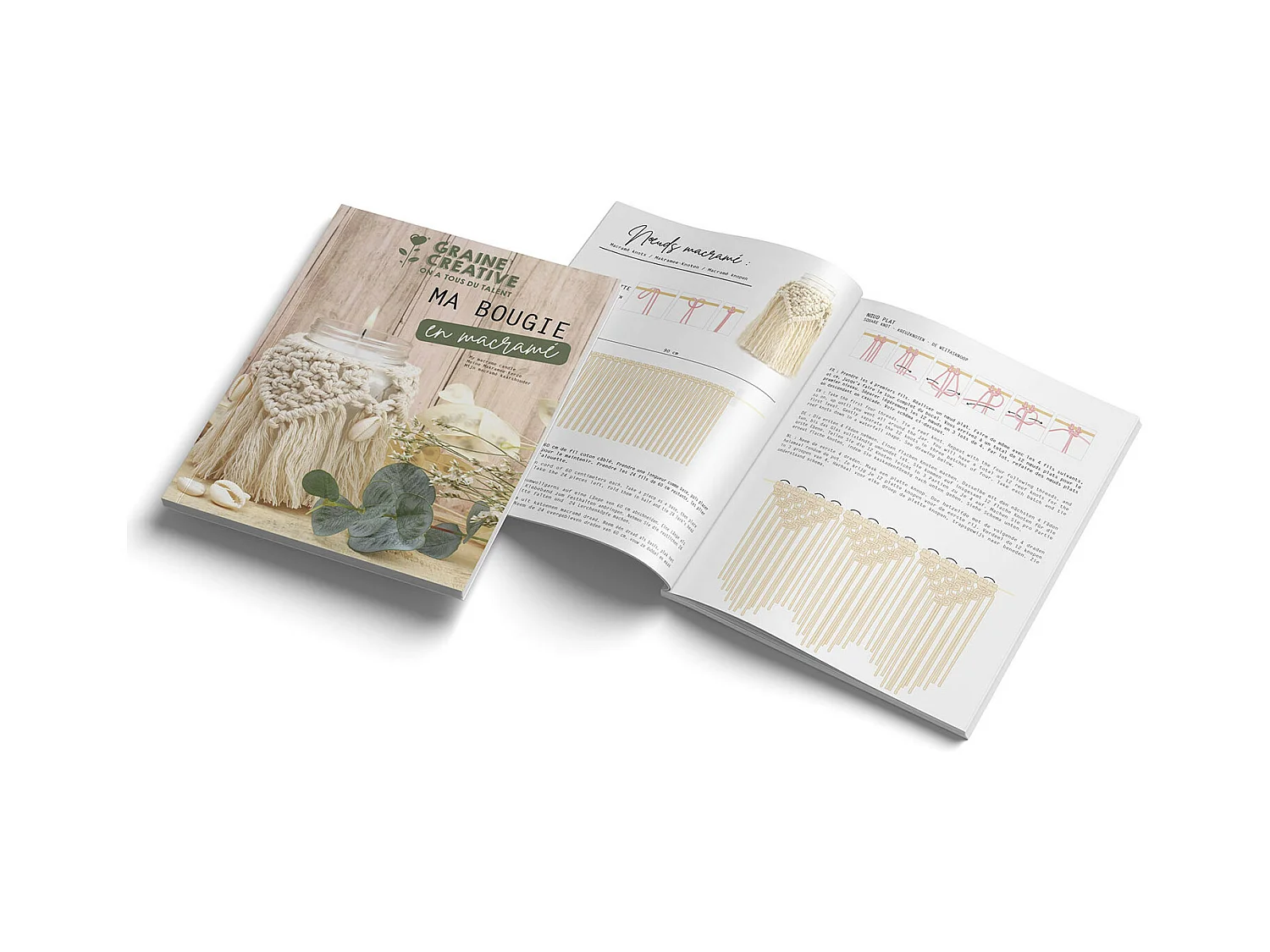 Boheemse Macramé Kaarsenset