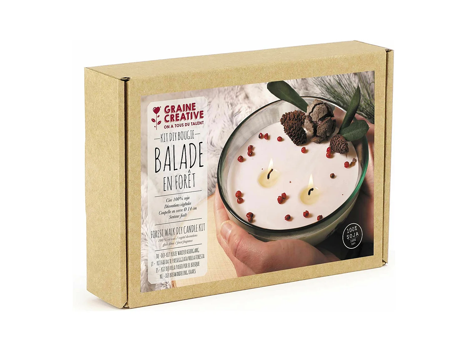 Coffret DIY bougie balade en forêt