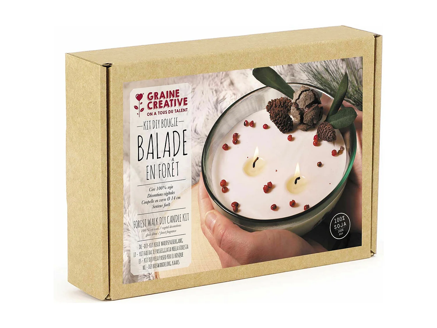 Coffret DIY bougie balade en forêt
