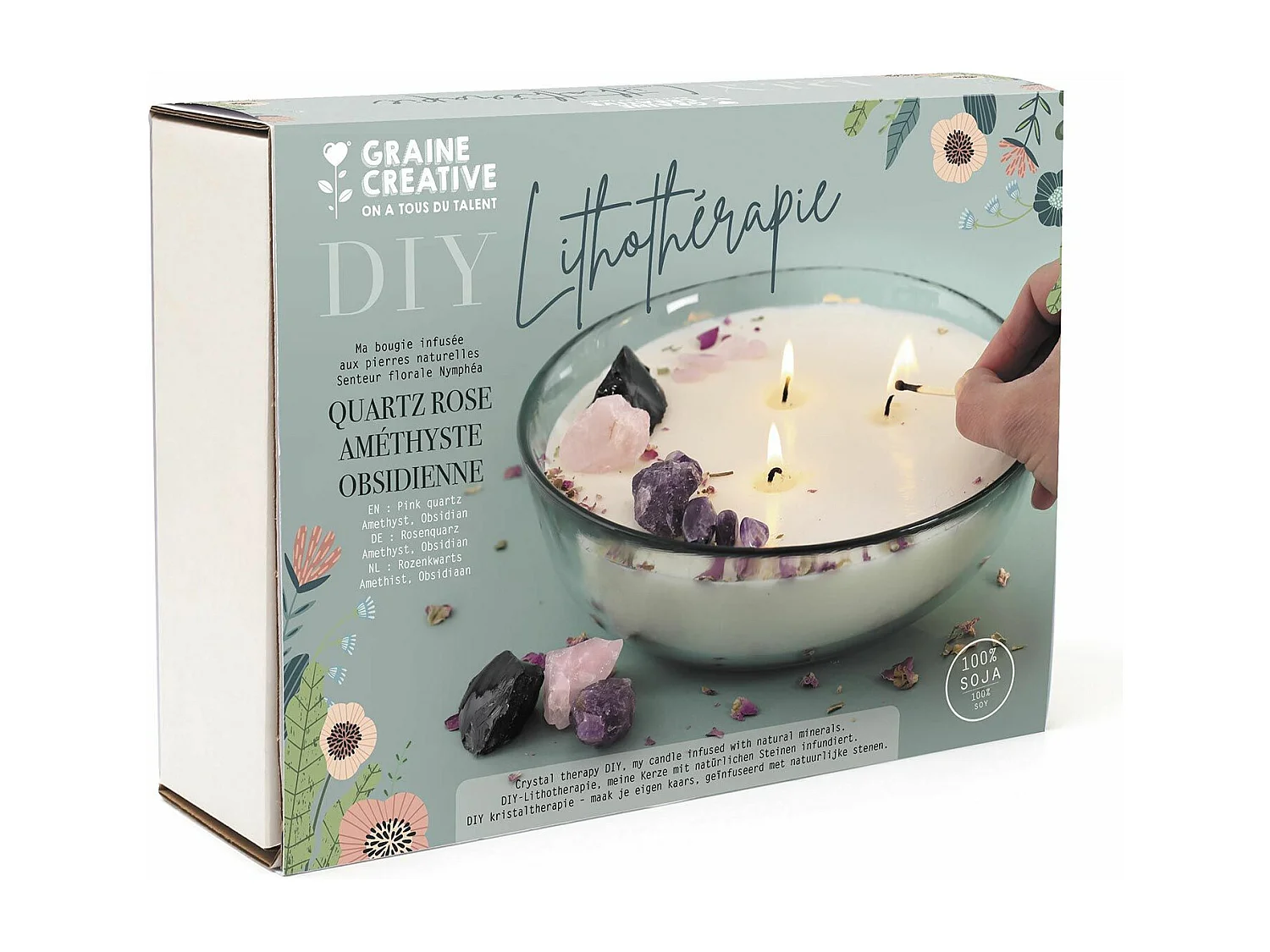 Bougie lithothérapie à faire soi-même