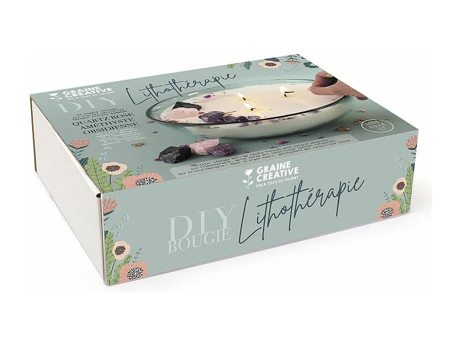 Bougie lithothérapie à faire soi-même