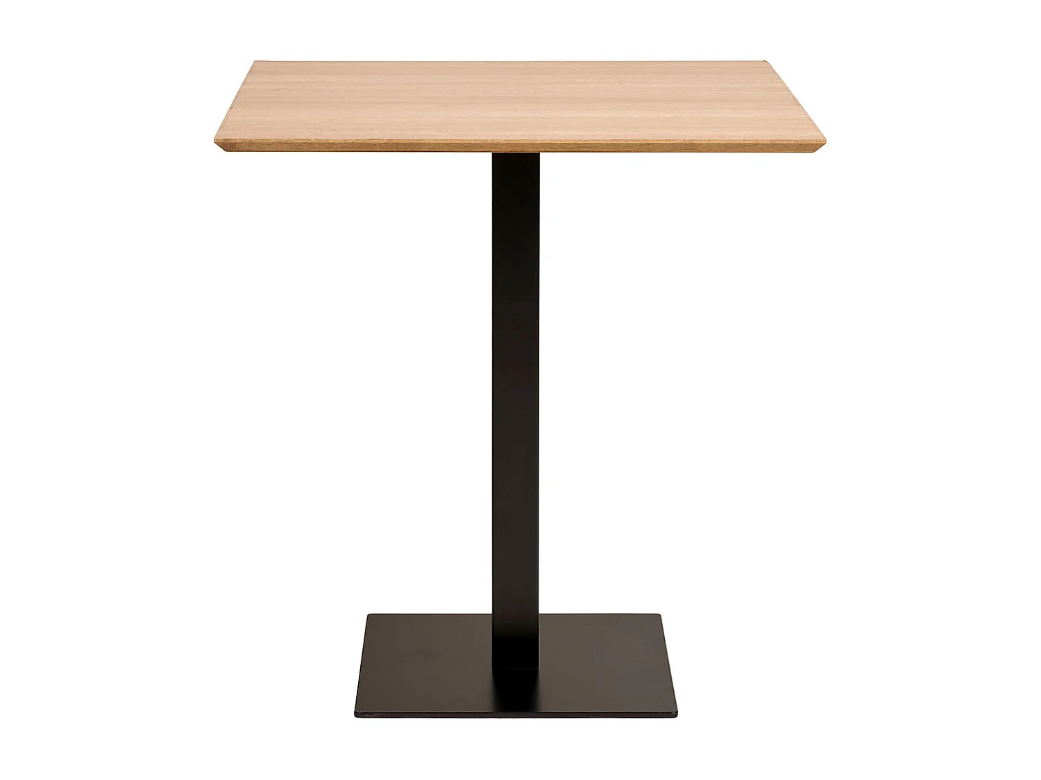 Saliou bartafel van wit en massief beukenhout-Kleur Beige