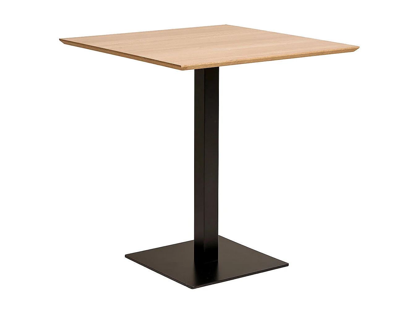 Saliou bartafel van wit en massief beukenhout-Kleur Beige