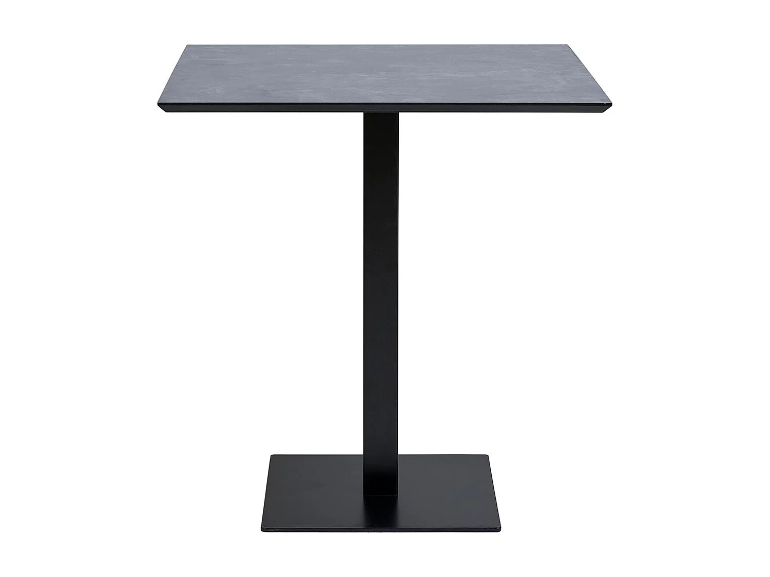 Saliou bartafel van wit en massief beukenhout-Kleur Zwart