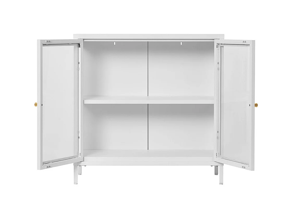 Dalby Sideboard 2 Glas Türen weiß.