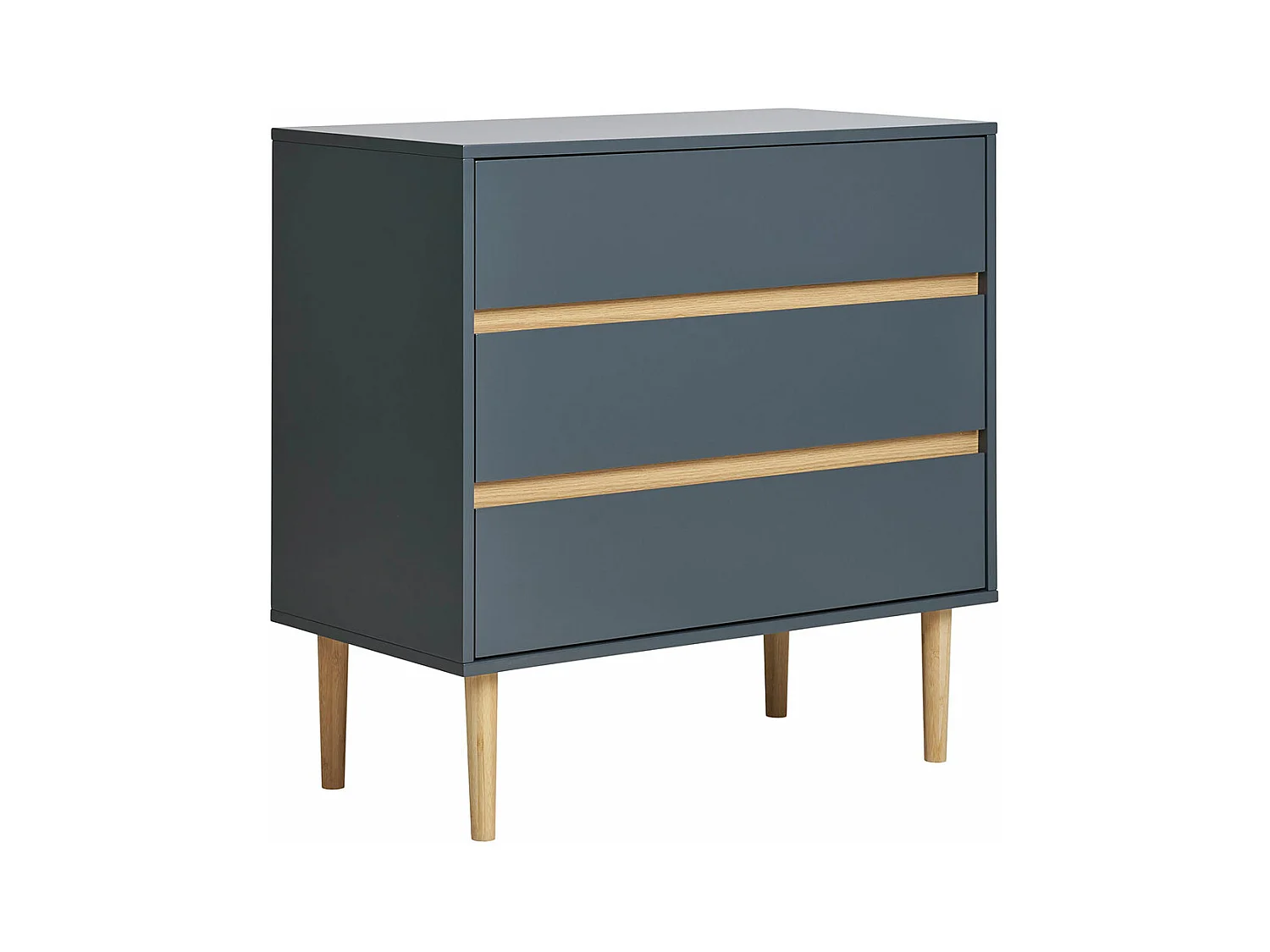 Bisley Kommode 3 Schubladen dunkelgrau.