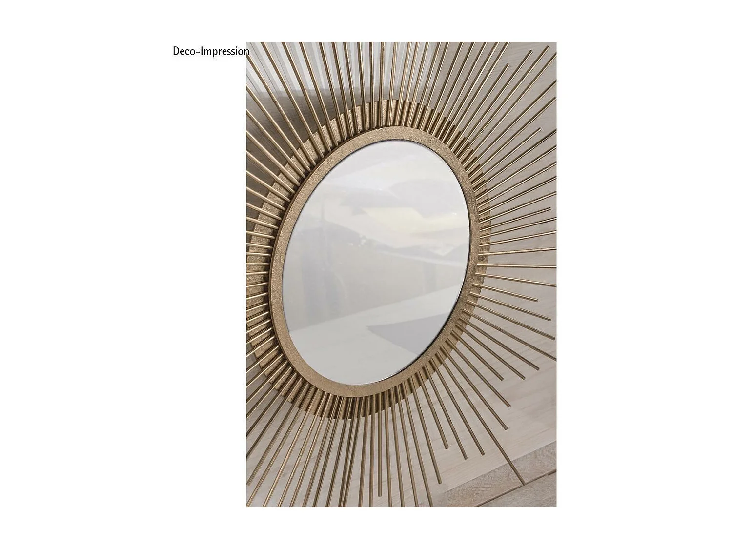 DIY vintage zonnespiegel om zelf te maken ø 32 cm