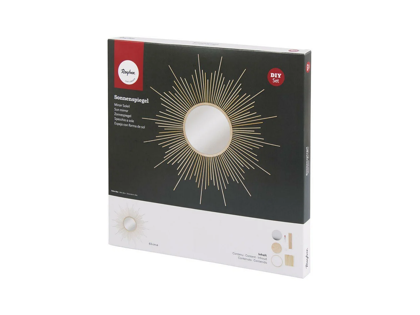 DIY VintageSonnenbrillenspiegel, um sich selbst zu machen ø 63 cm